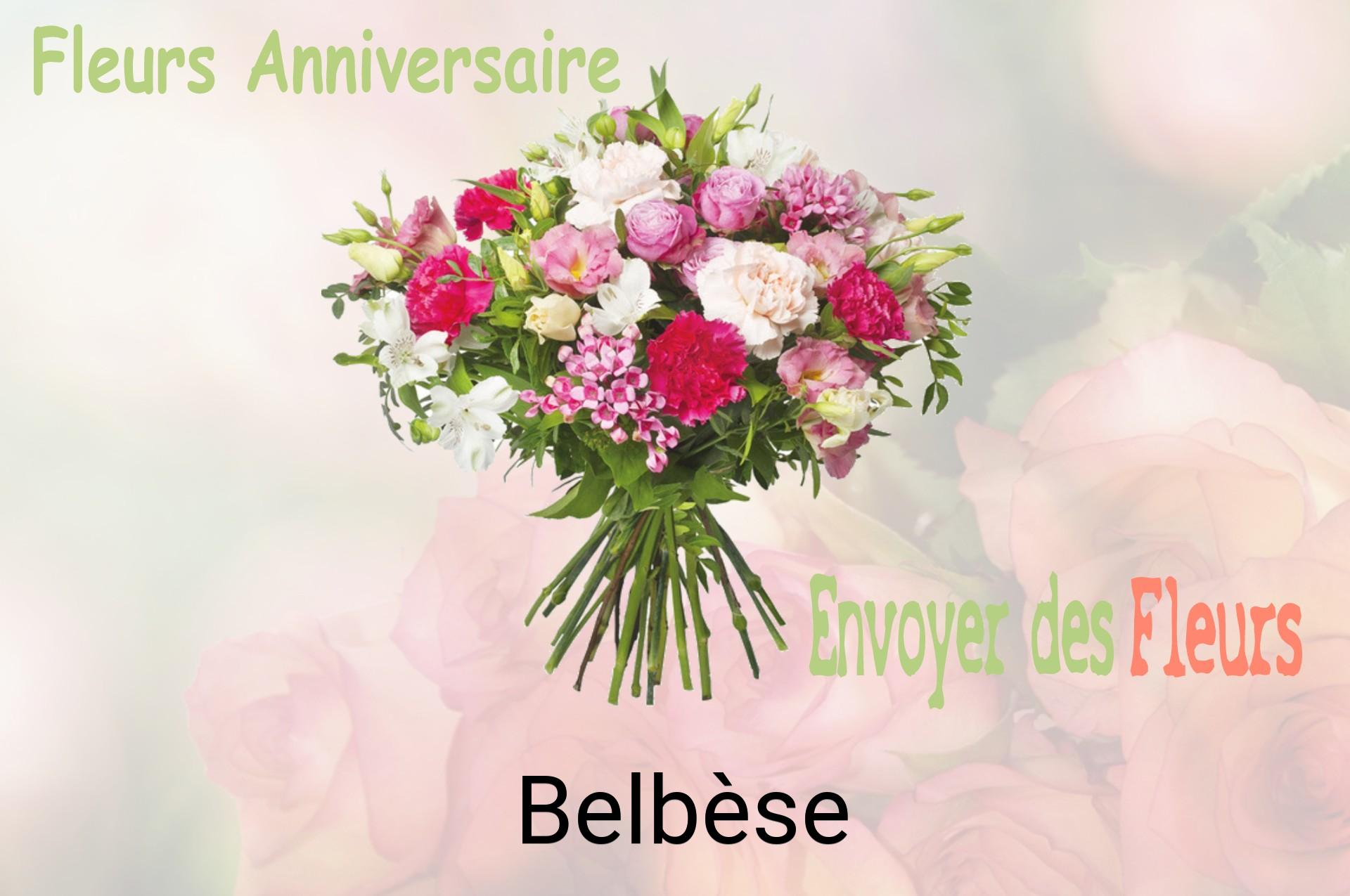 Bouquet de fleurs d’anniversaire livré à Belbèse