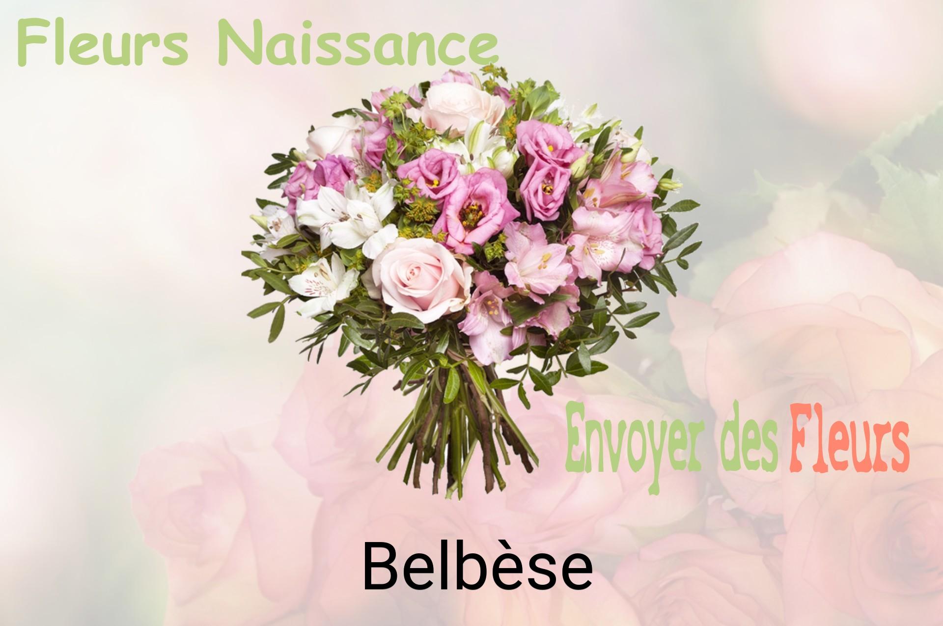 Bouquet de fleurs de naissance livré à Belbèse